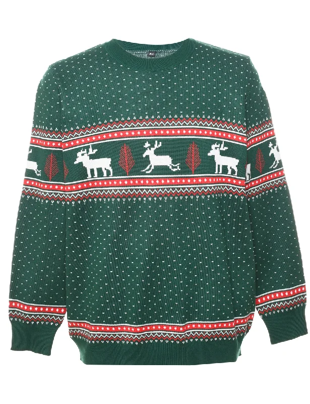 Fresh And Simple Reindeer Christmas Jumper - XL